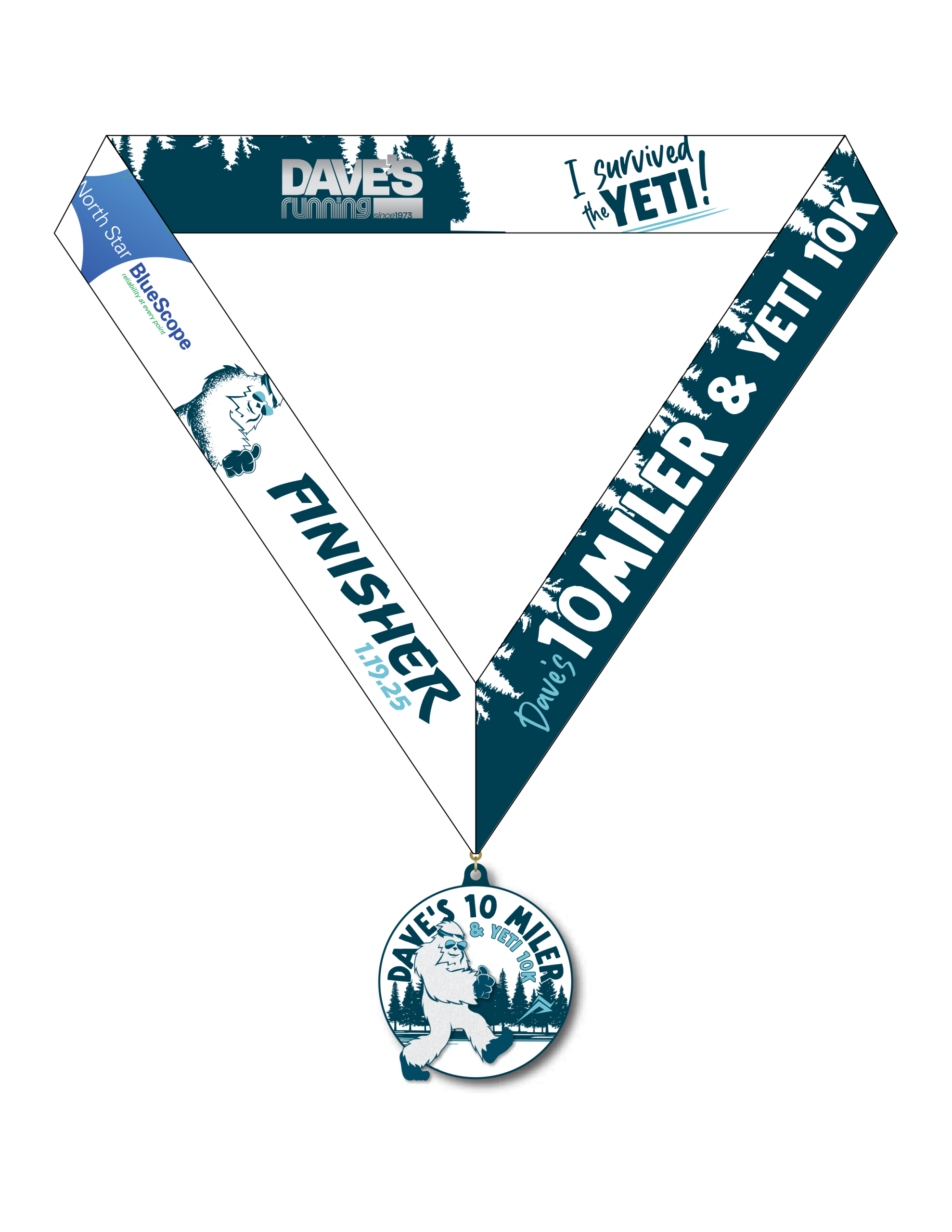 10 Miler medal